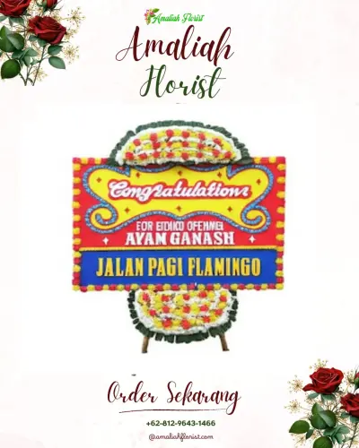 Bunga Papan Congratulation di Lingkar Selatan